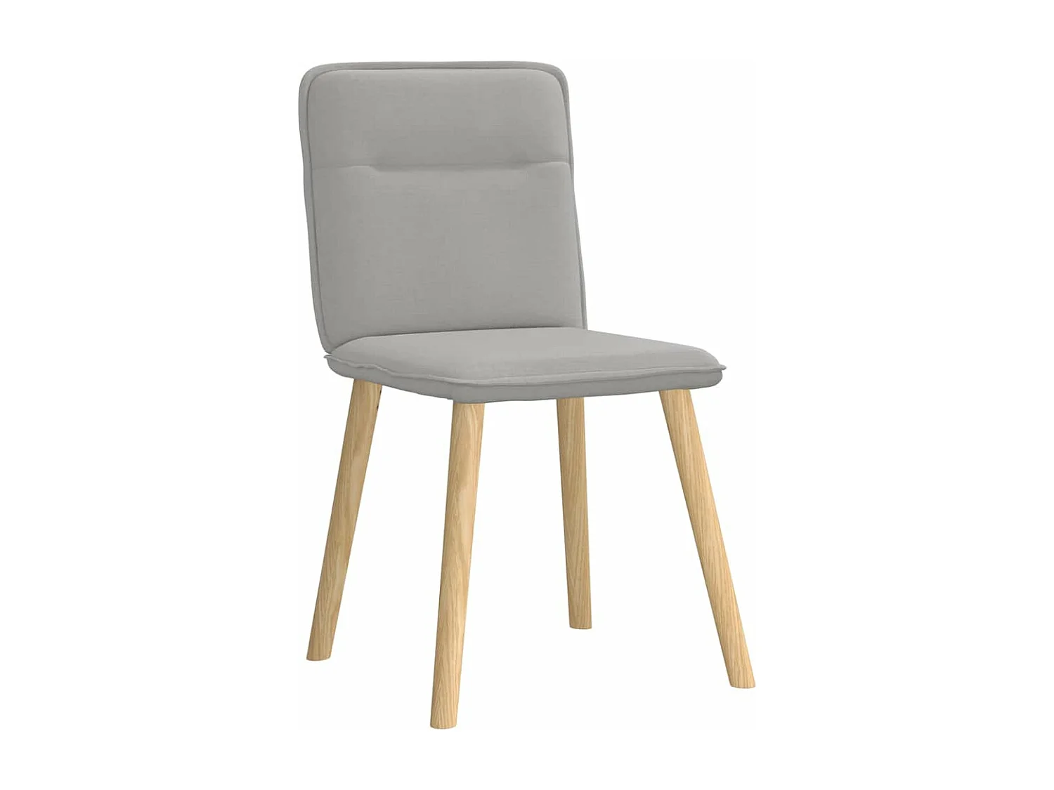 Sillas de comedor 2 unidades tela gris nube