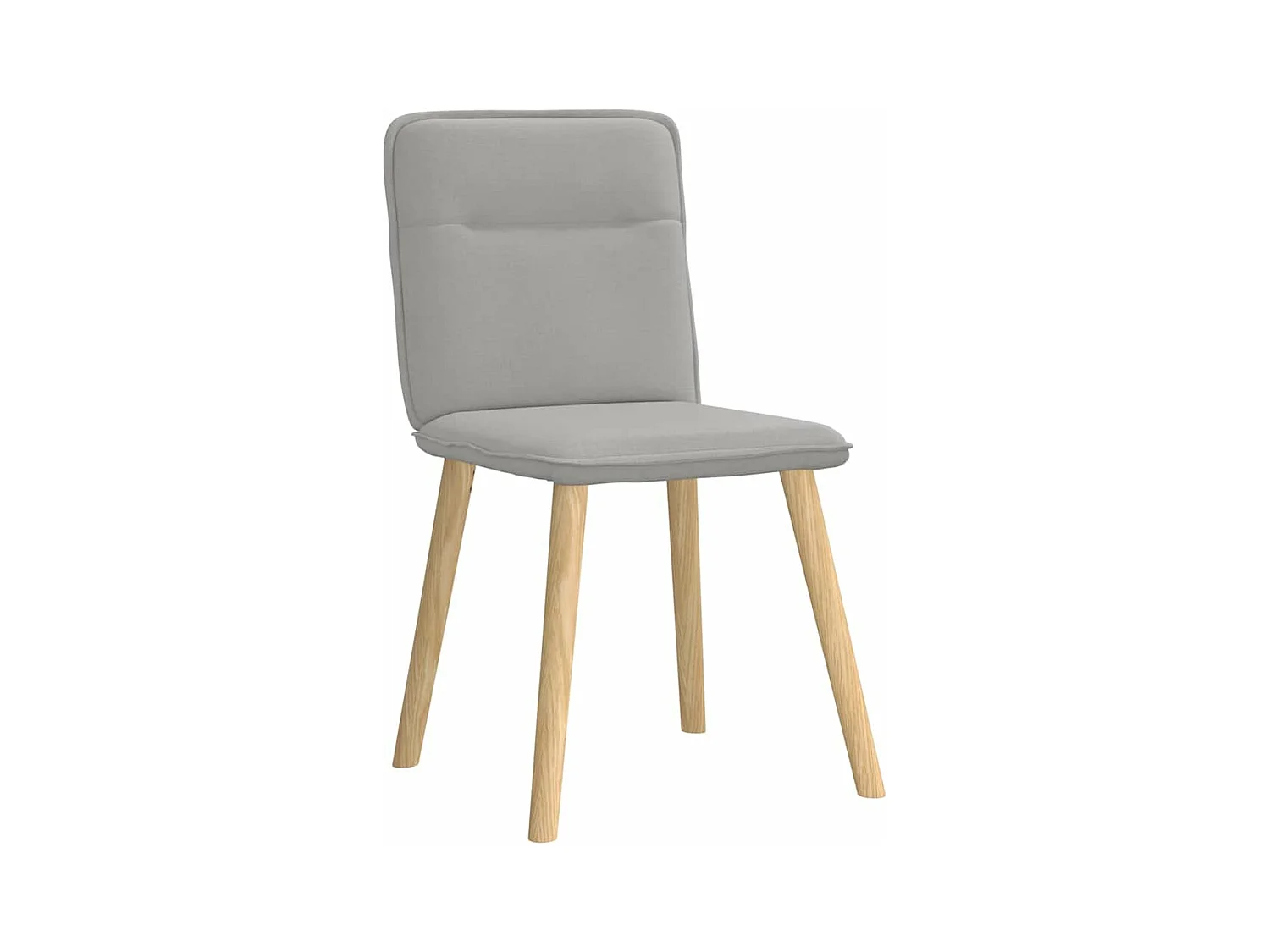 Chaises à manger lot de 2 gris nuage tissu