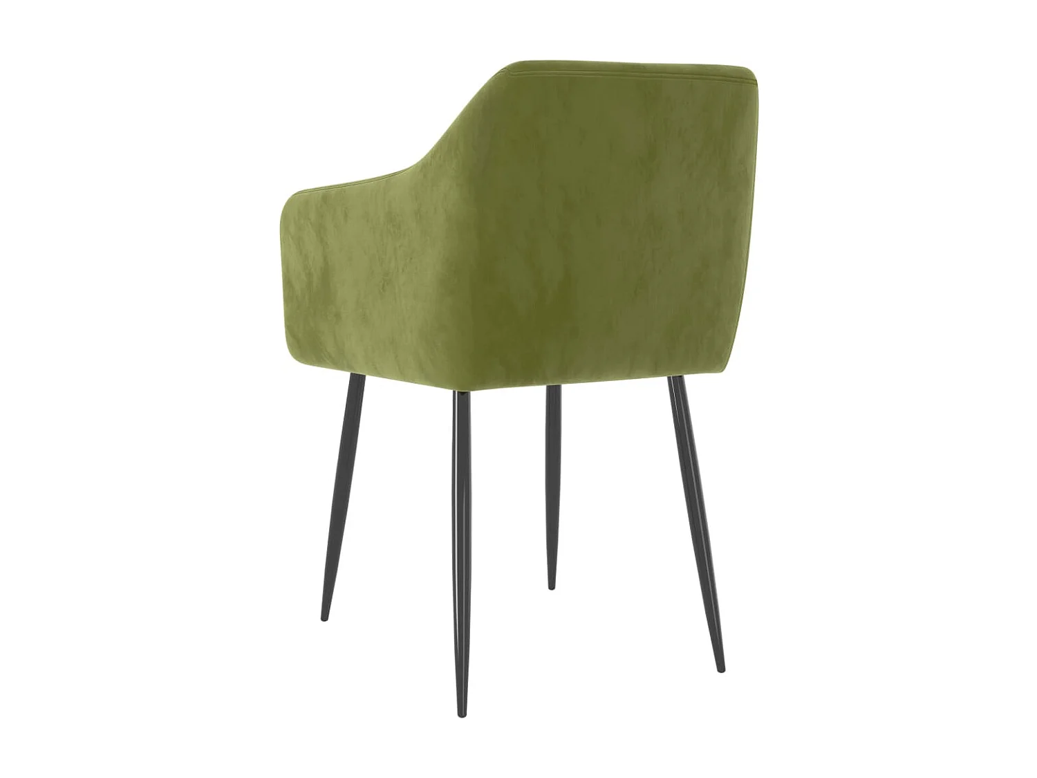 Chaises à manger lot de 2 Vert clair Velours