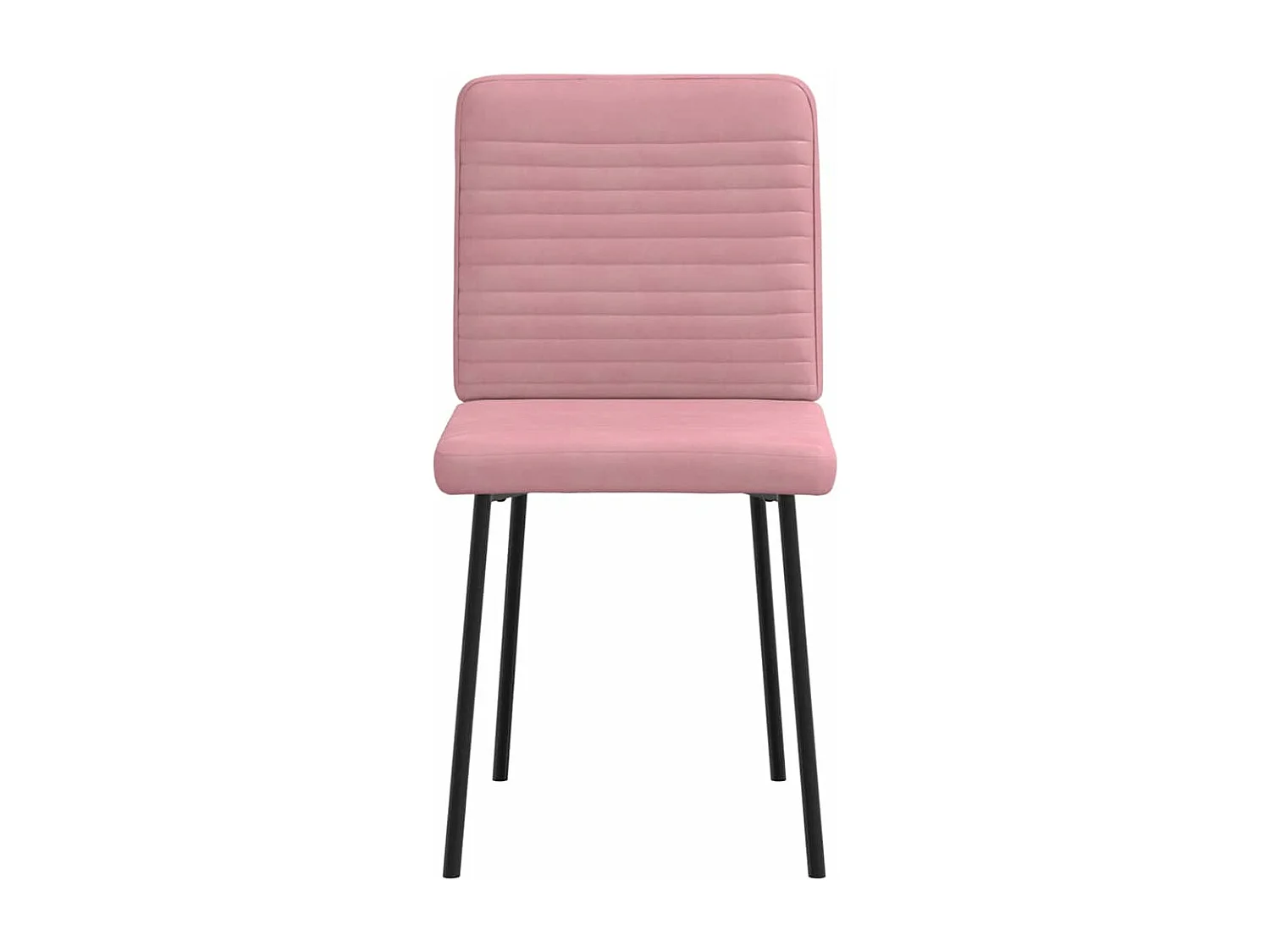Eetkamerstoelen 4 stukkenfluweel roze