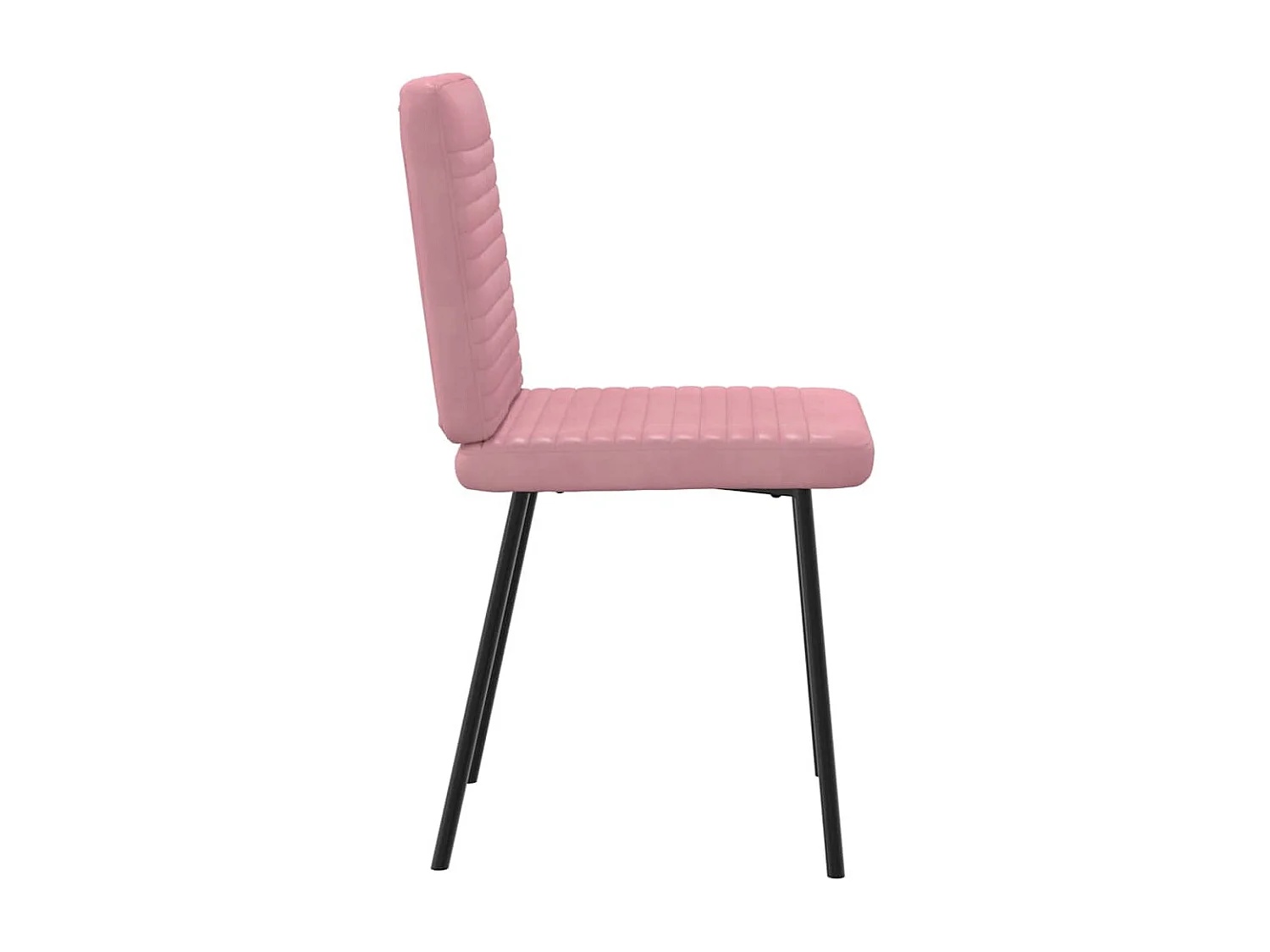 Eetkamerstoelen 4 stukkenfluweel roze