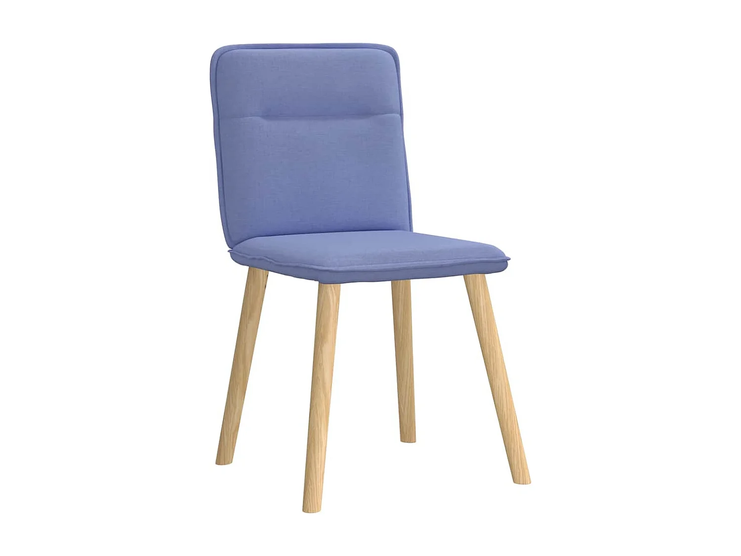 Chaises à manger lot de 2 bleu jean tissu