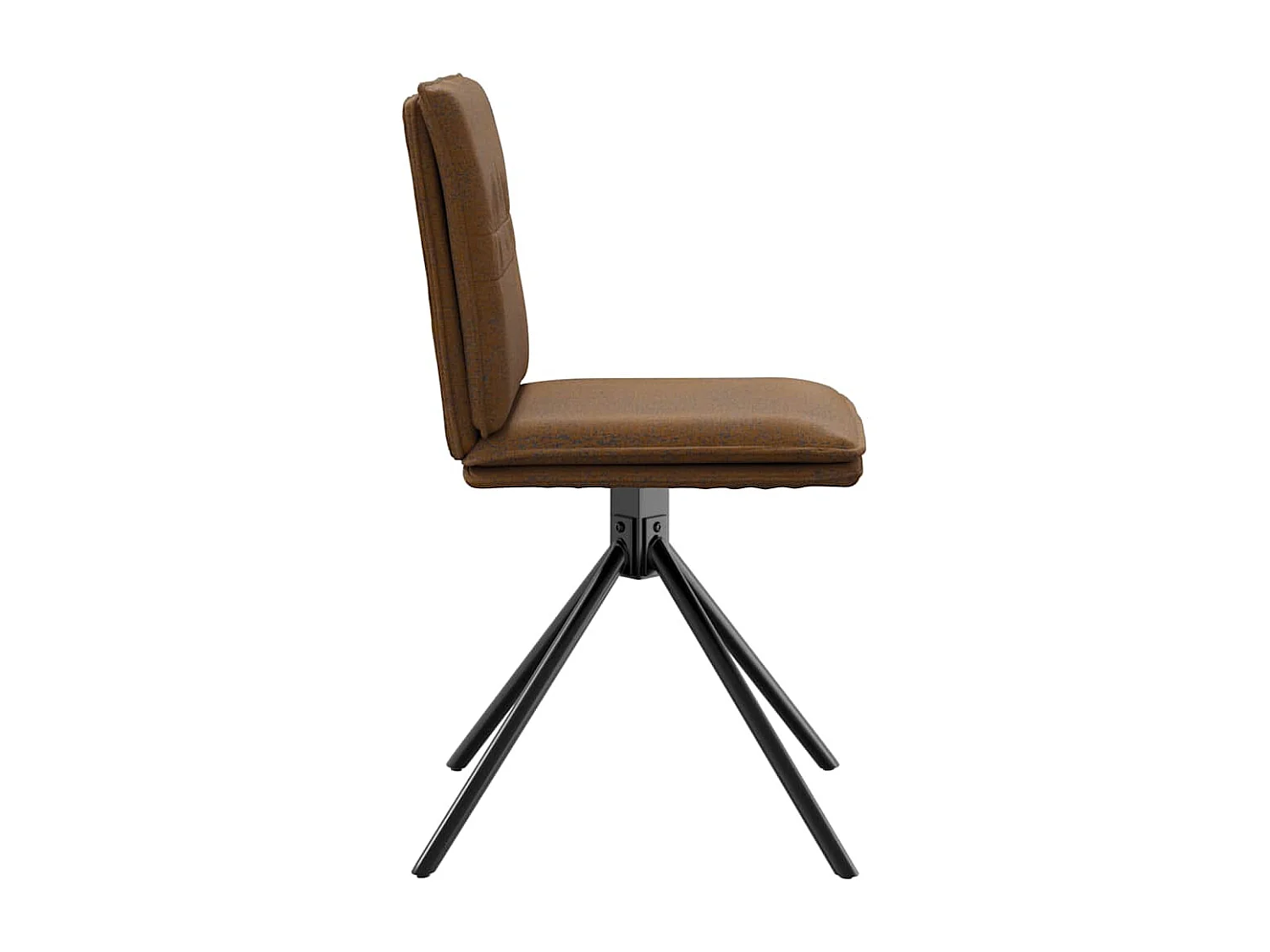 Eetkamerstoelen 6 st kunstsuède bruin