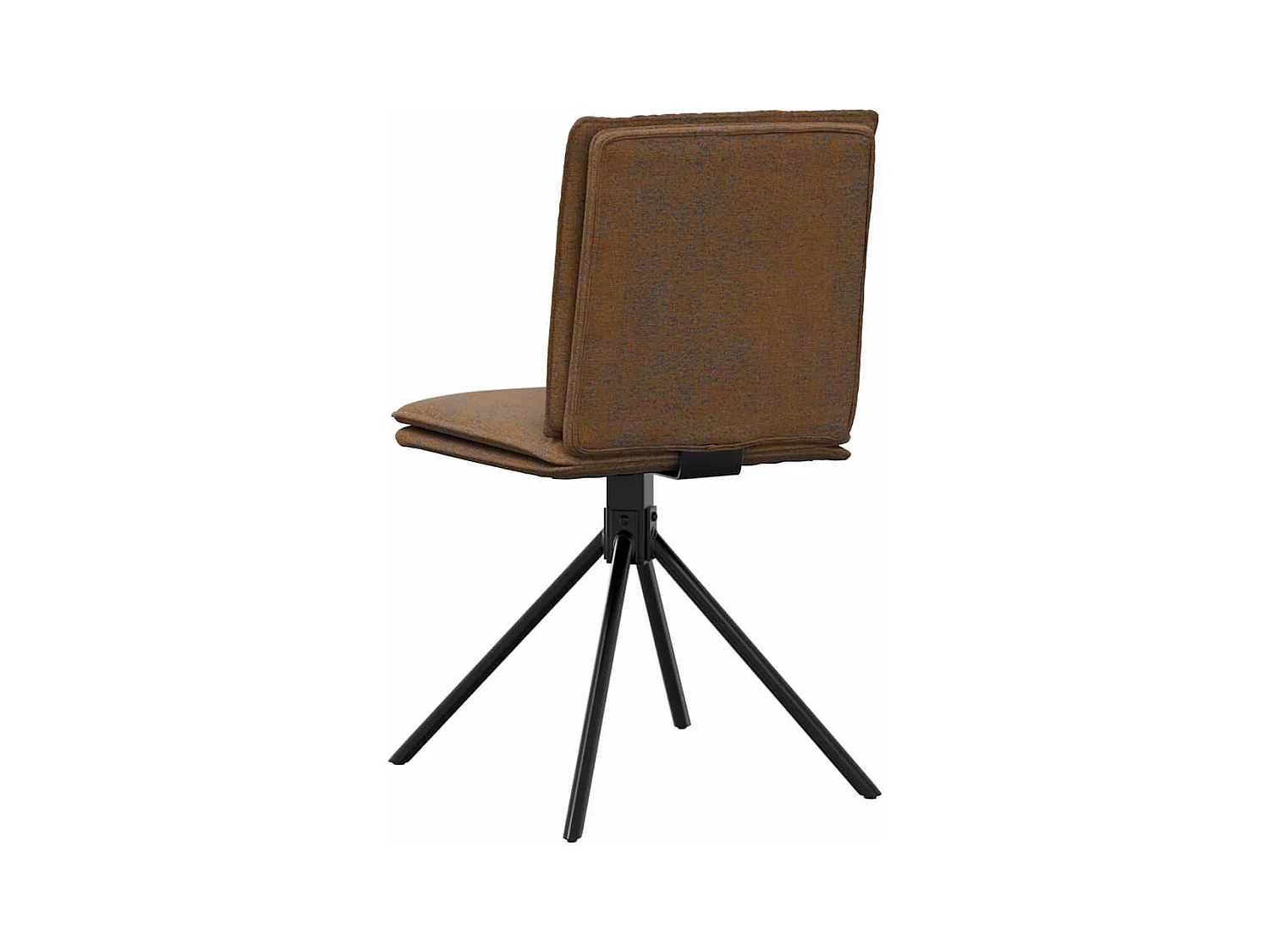 Chaises à manger lot de 6 marron similicuir daim