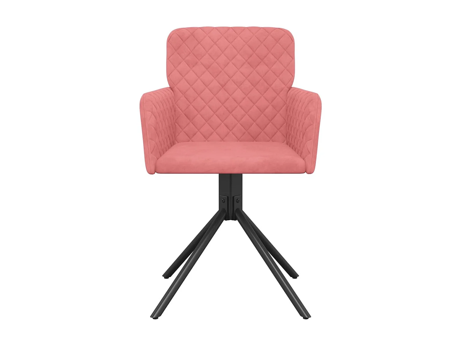 Sillas de comedor giratorias 2 unidades terciopelo rosa