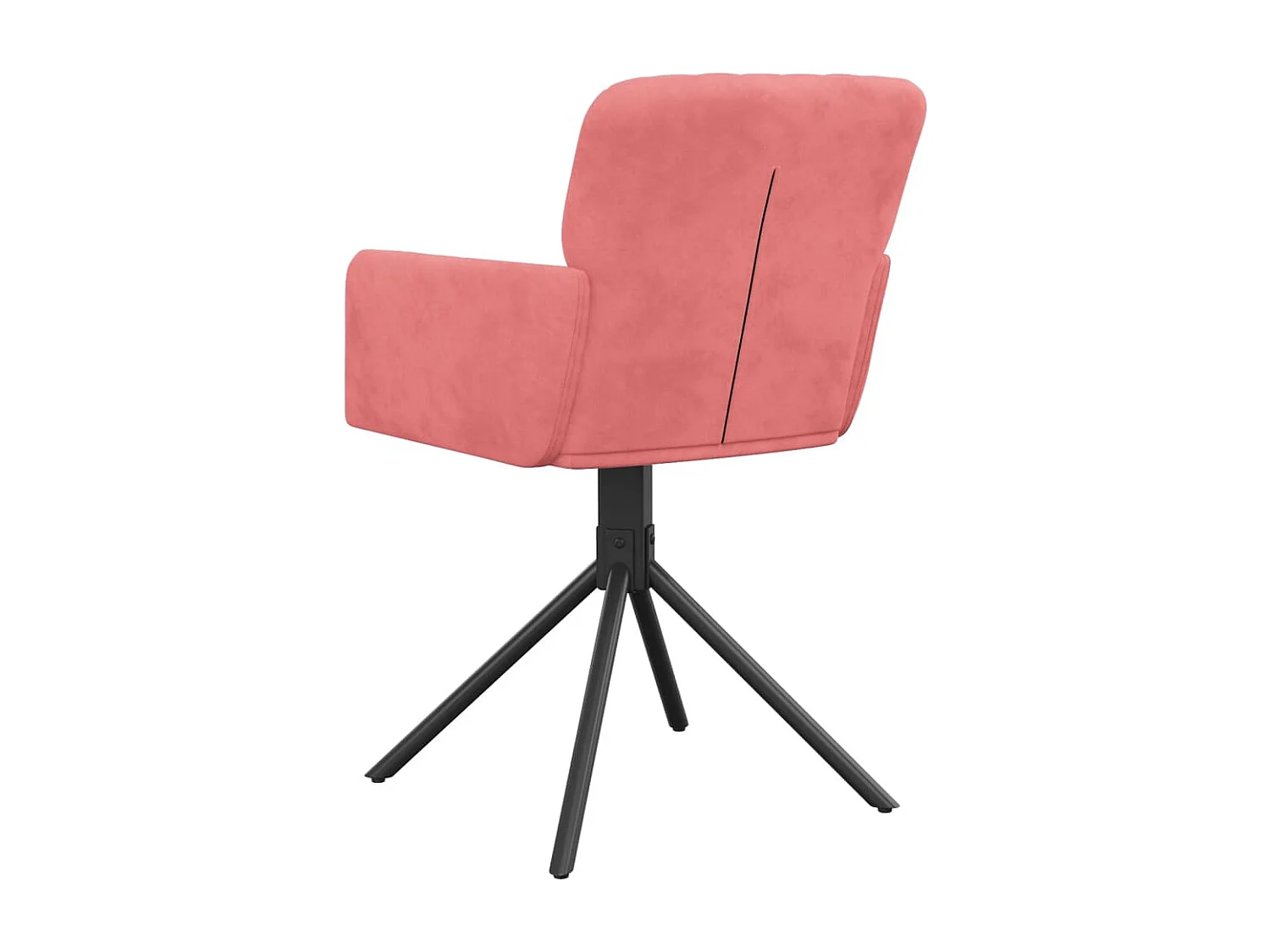 Sillas de comedor giratorias 2 unidades terciopelo rosa
