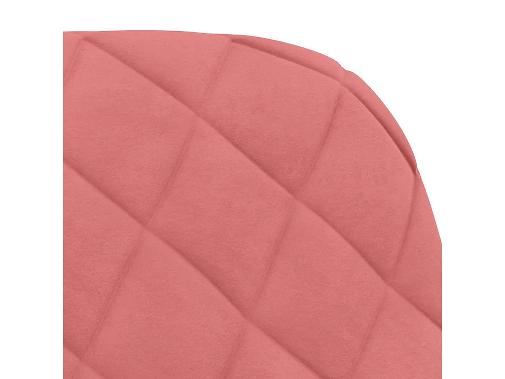 Sillas de comedor giratorias 2 unidades terciopelo rosa
