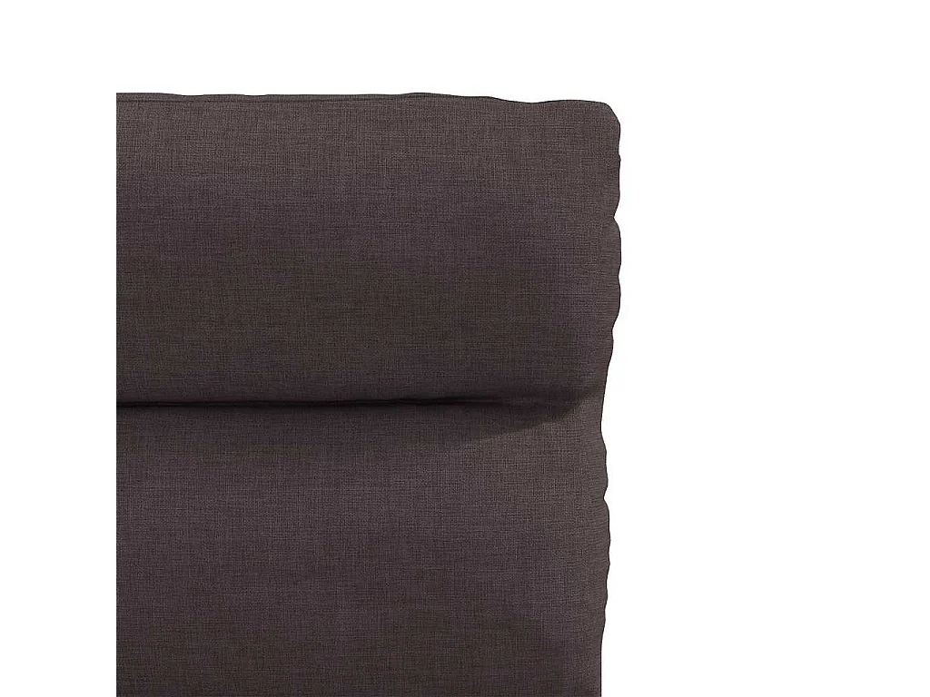 Sillas de comedor 2 unidades tela marrón oscuro