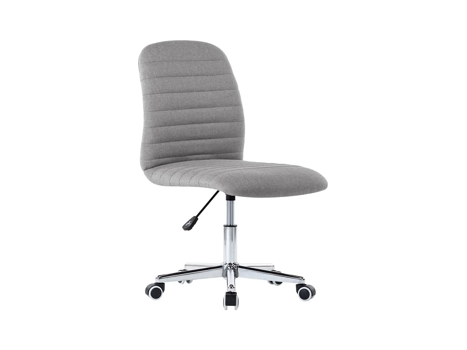 Eetkamerstoelen 2 st stof lichtgrijs