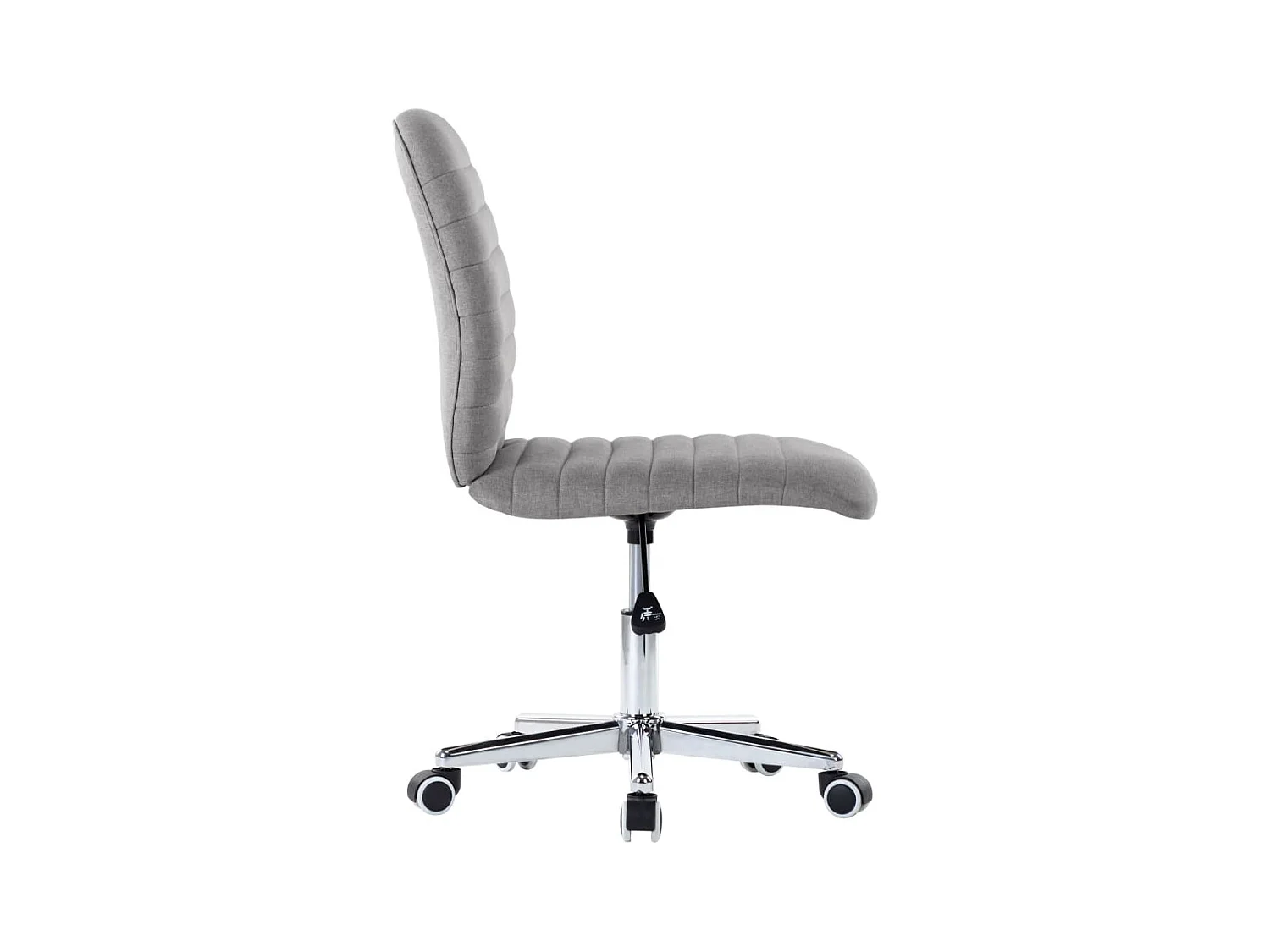 Eetkamerstoelen 2 st stof lichtgrijs