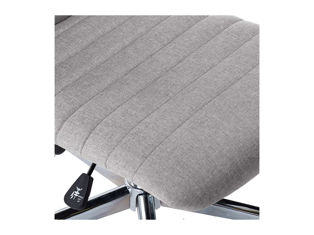 Eetkamerstoelen 2 st stof lichtgrijs