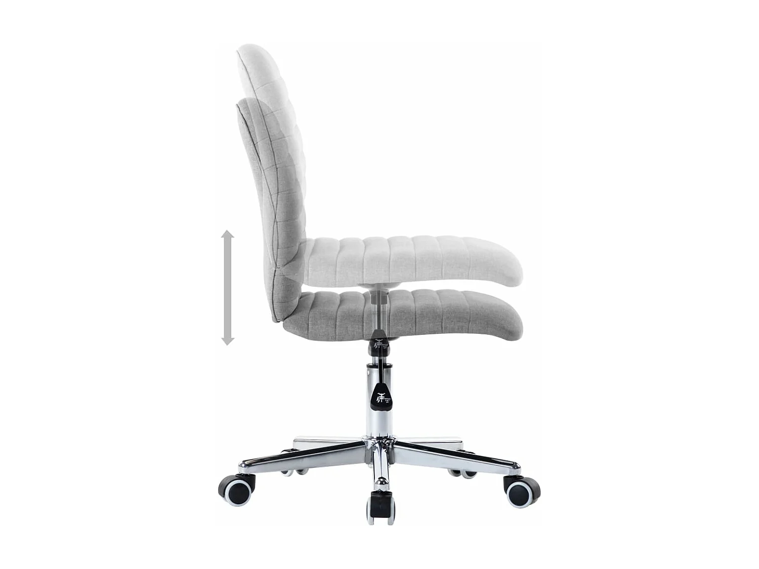 Chaises à manger lot de 2 gris clair tissu