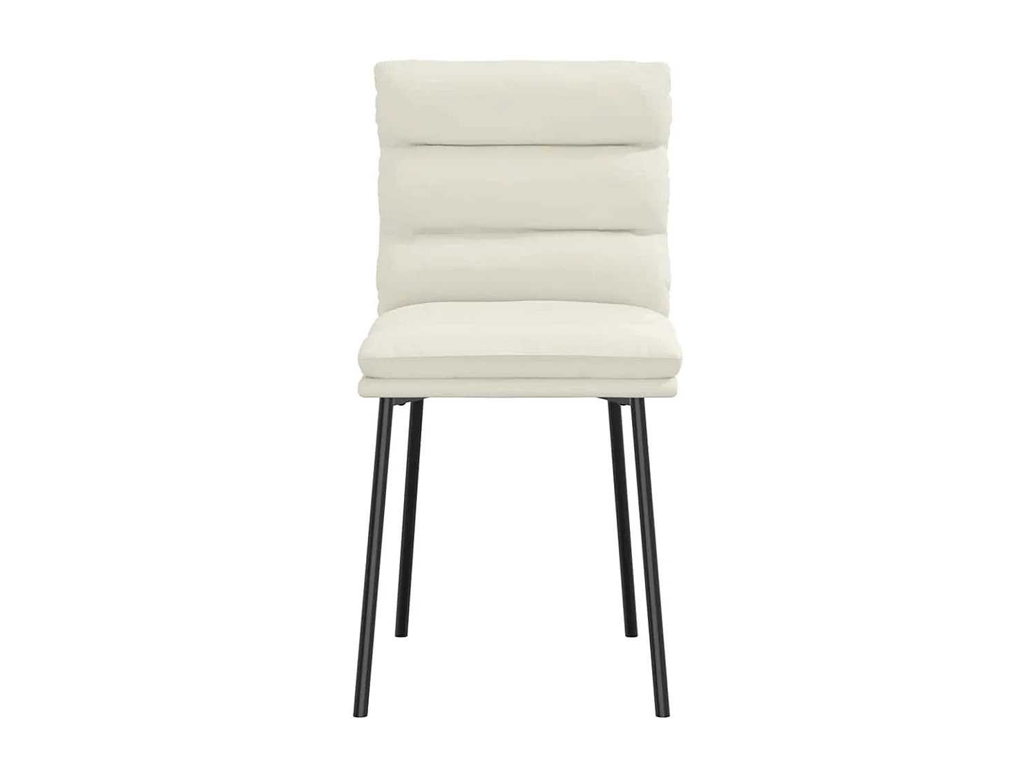 Chaises à manger lot de 4 Crème Velours