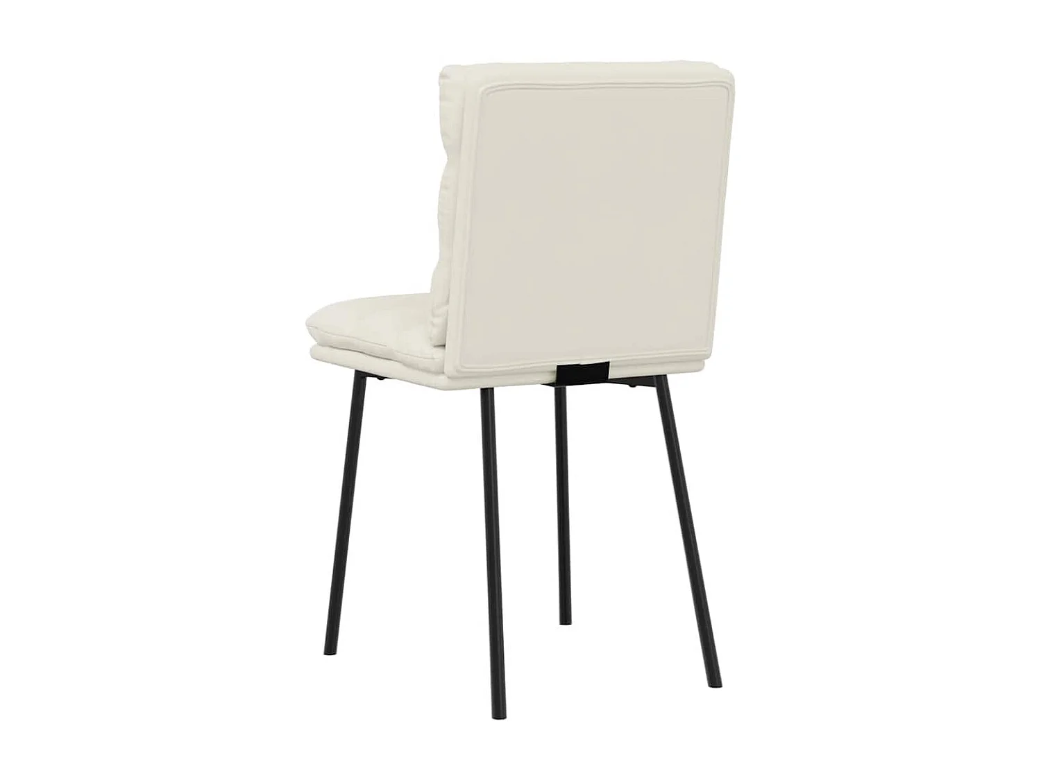 Chaises à manger lot de 4 Crème Velours