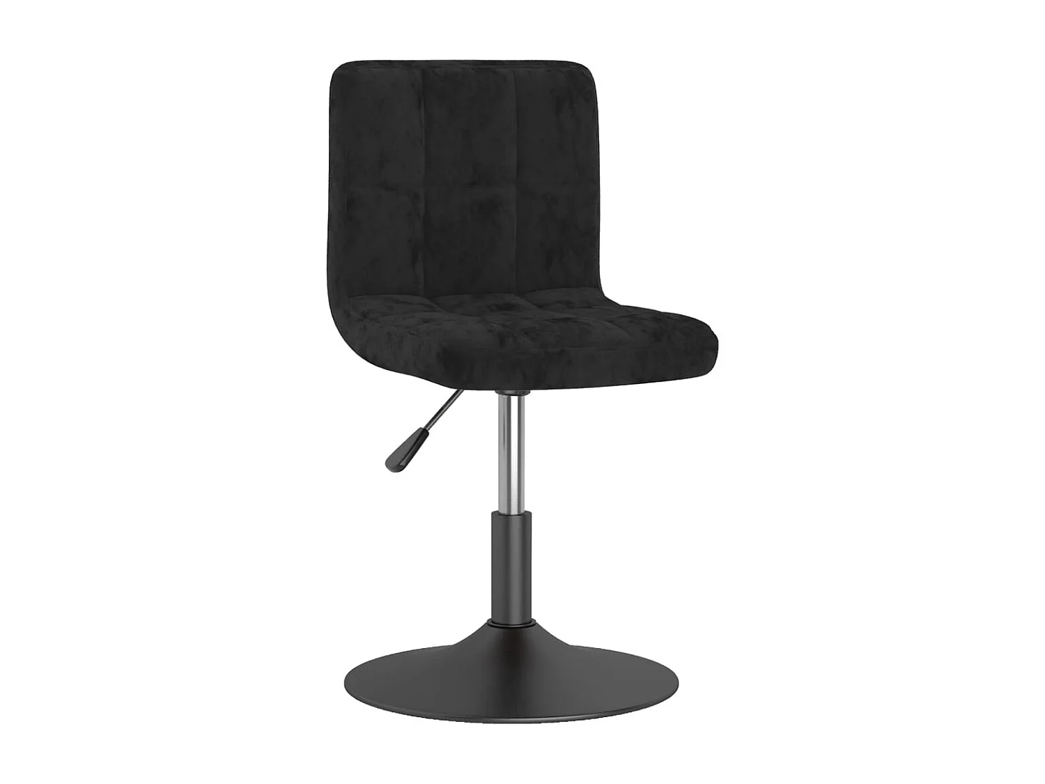 Chaises pivotantes à manger lot de 4 noir velours