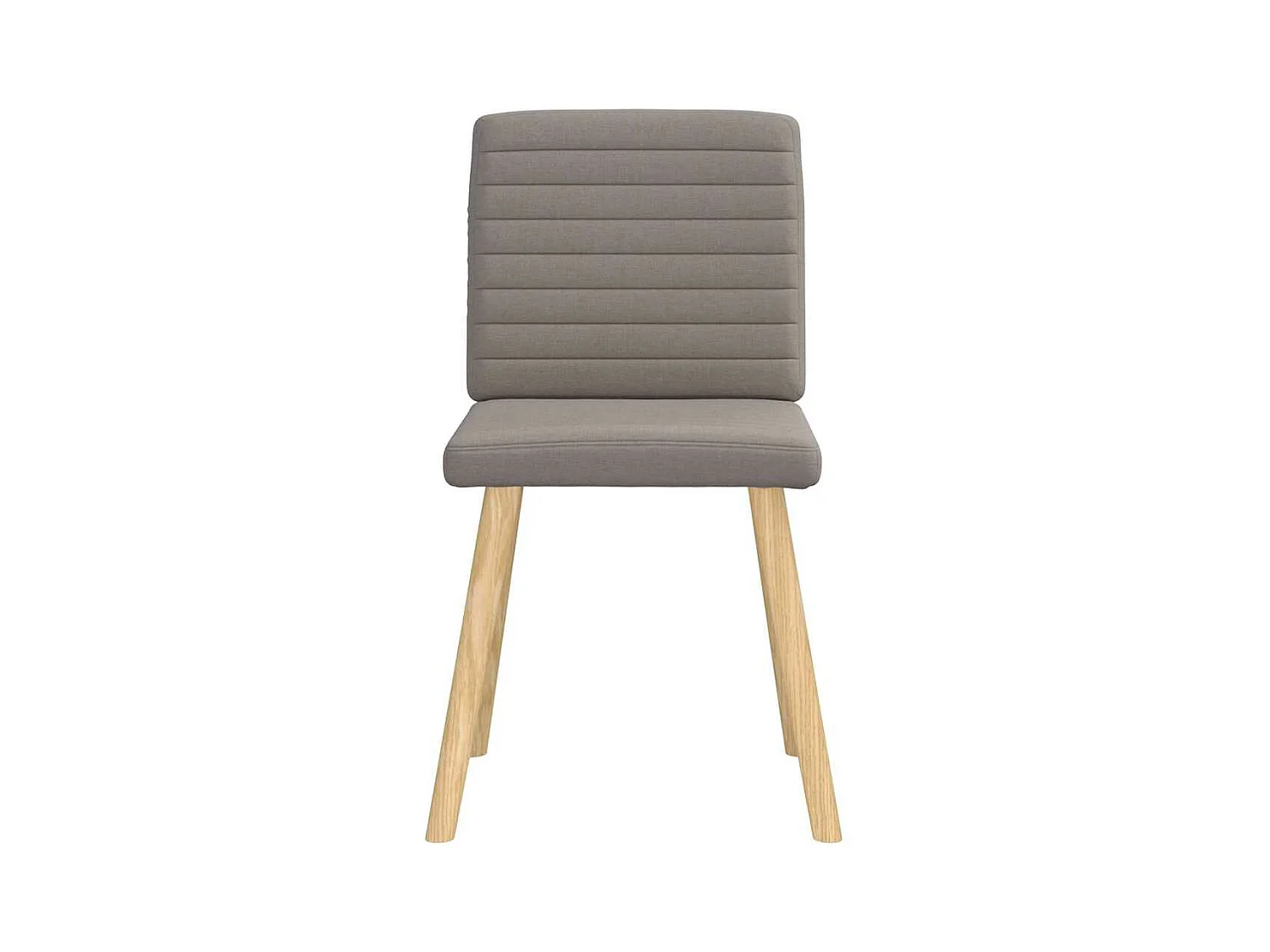 Chaises à manger lot de 2 taupe tissu