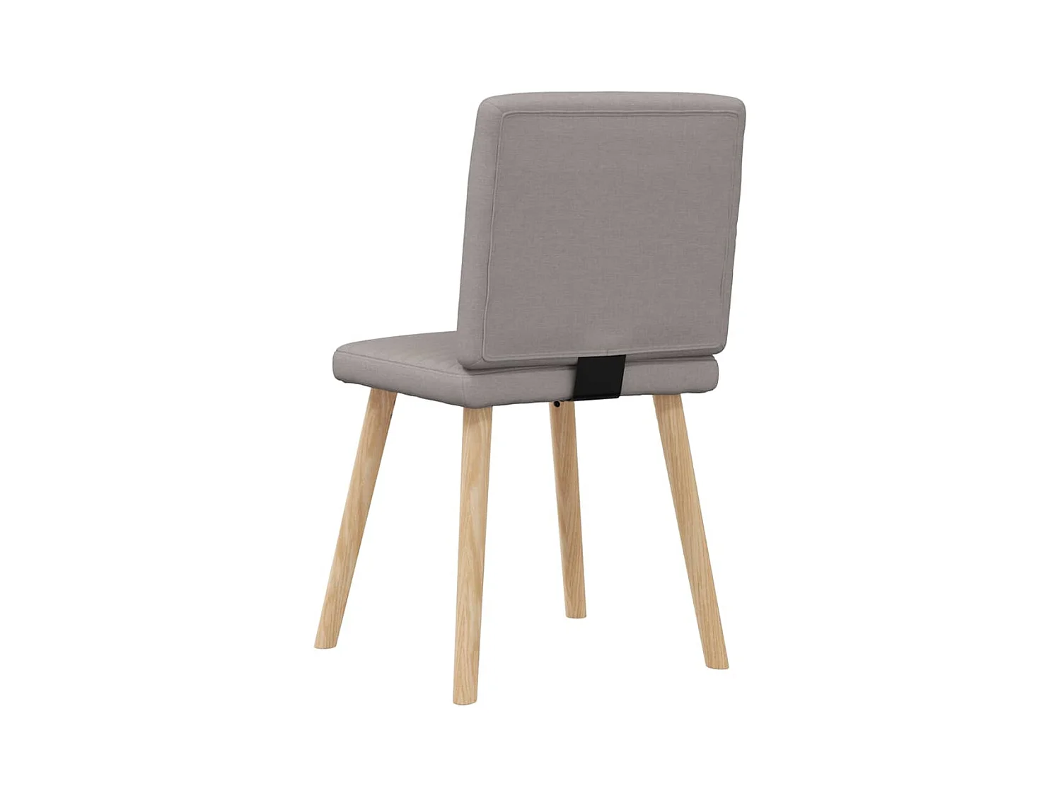 Chaises à manger lot de 2 taupe tissu
