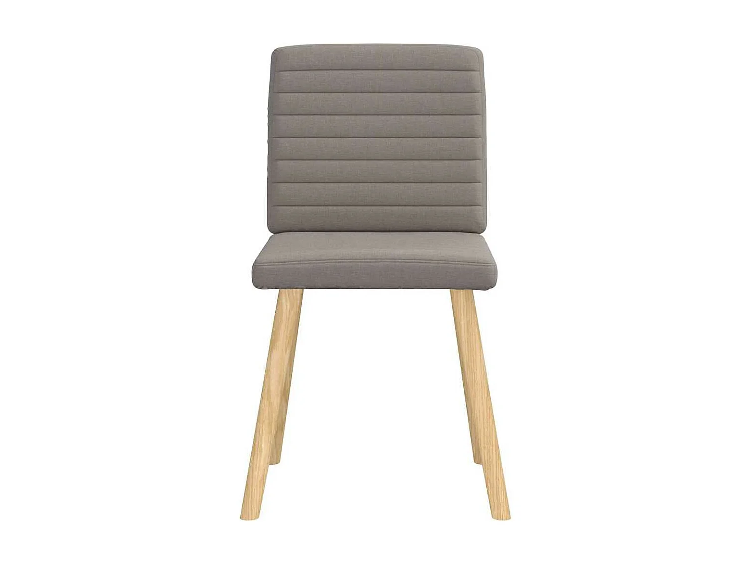 Chaises à manger lot de 2 taupe tissu