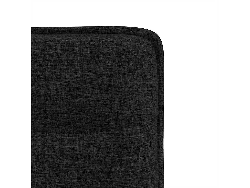 Chaises à manger lot de 2 noir tissu