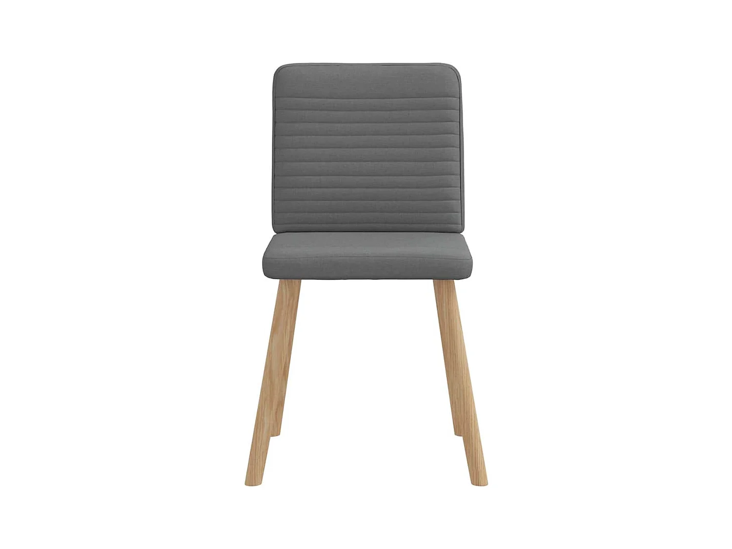 Chaises à manger lot de 2 gris foncé tissu