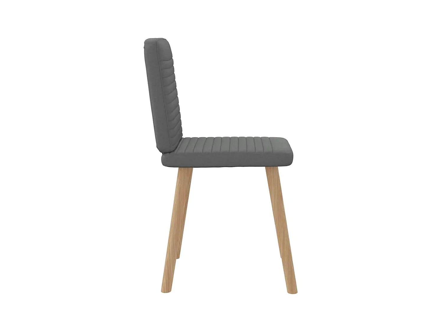 Chaises à manger lot de 2 gris foncé tissu