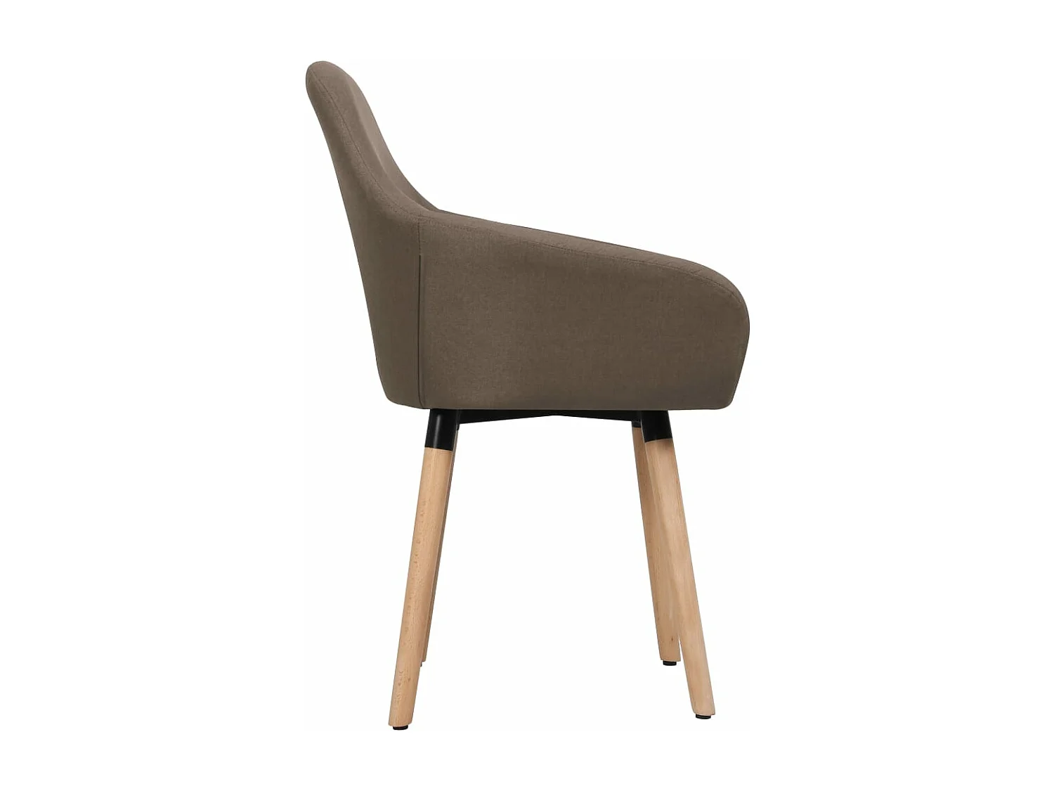 Sillas de comedor giratorias 2 unidades tela marrón