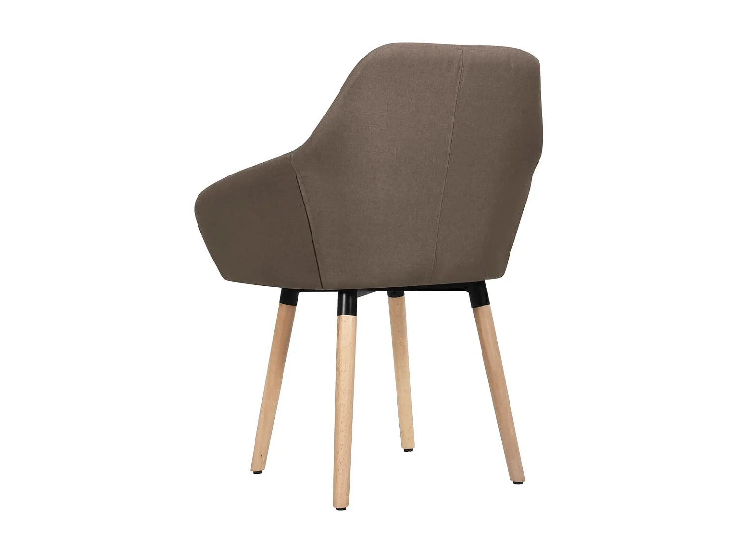 Sillas de comedor giratorias 2 unidades tela marrón