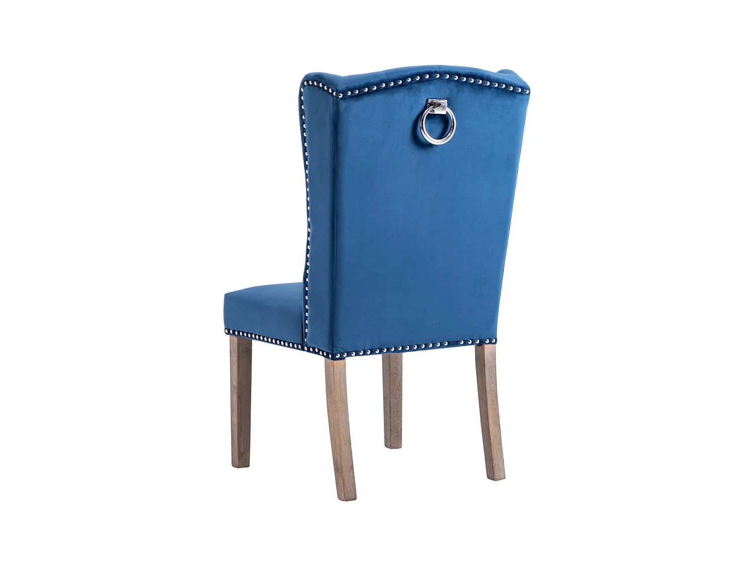 Chaises à manger lot de 2 Bleu Velours