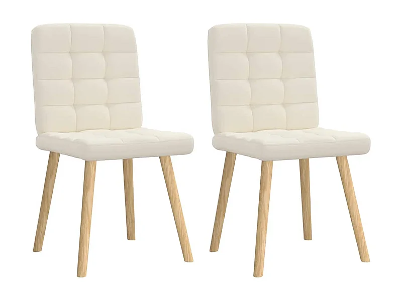 Cadeiras de jantar 2 peças linho