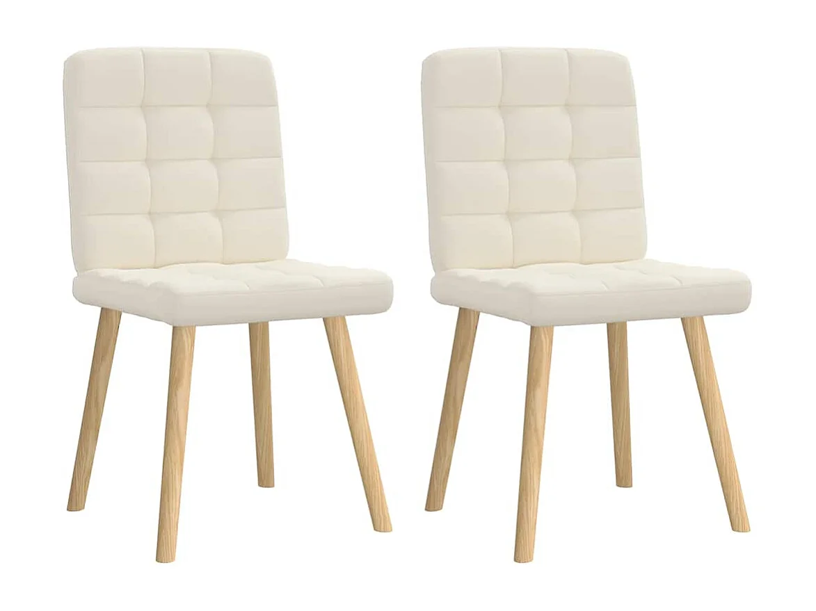 Eetkamerstoelen 2 st linnen