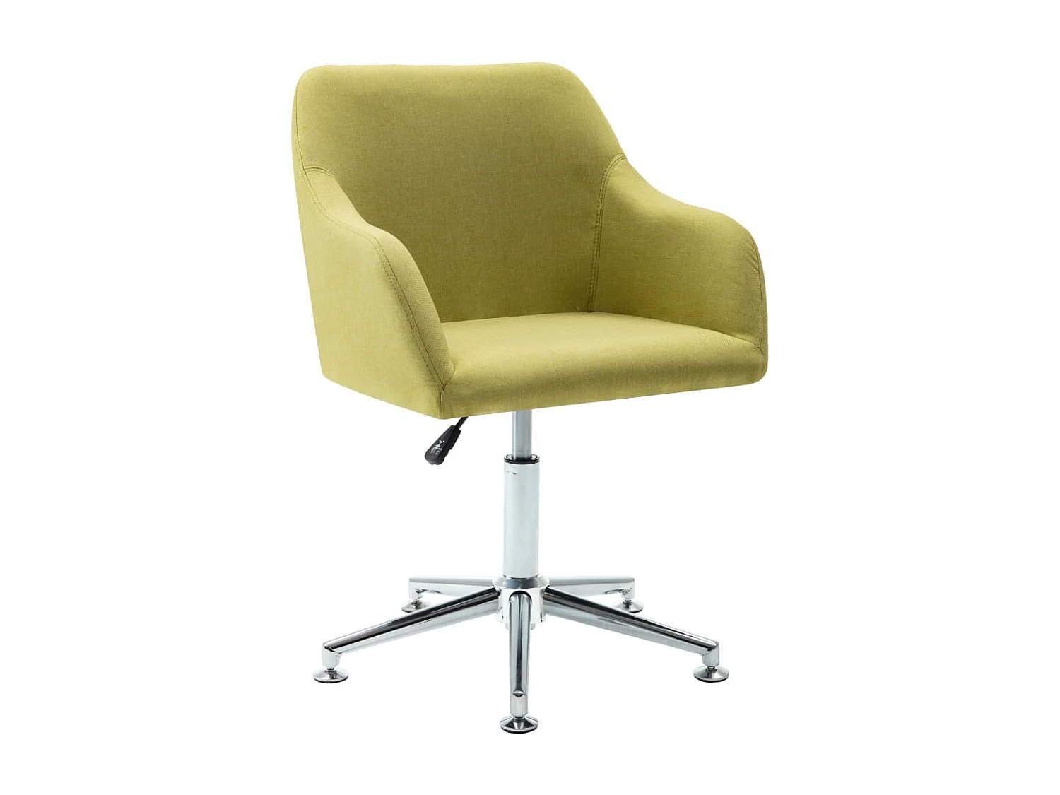 Sillas de comedor giratorias 2 unidades tela verde