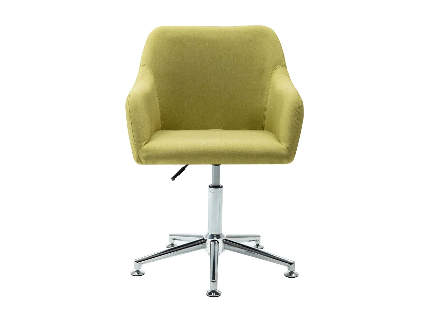 Sillas de comedor giratorias 2 unidades tela verde