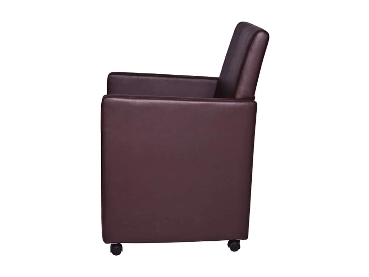 Eetkamerstoelen 2 st kunstleer bruin