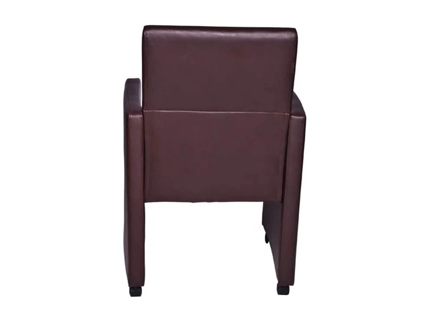 Eetkamerstoelen 2 st kunstleer bruin