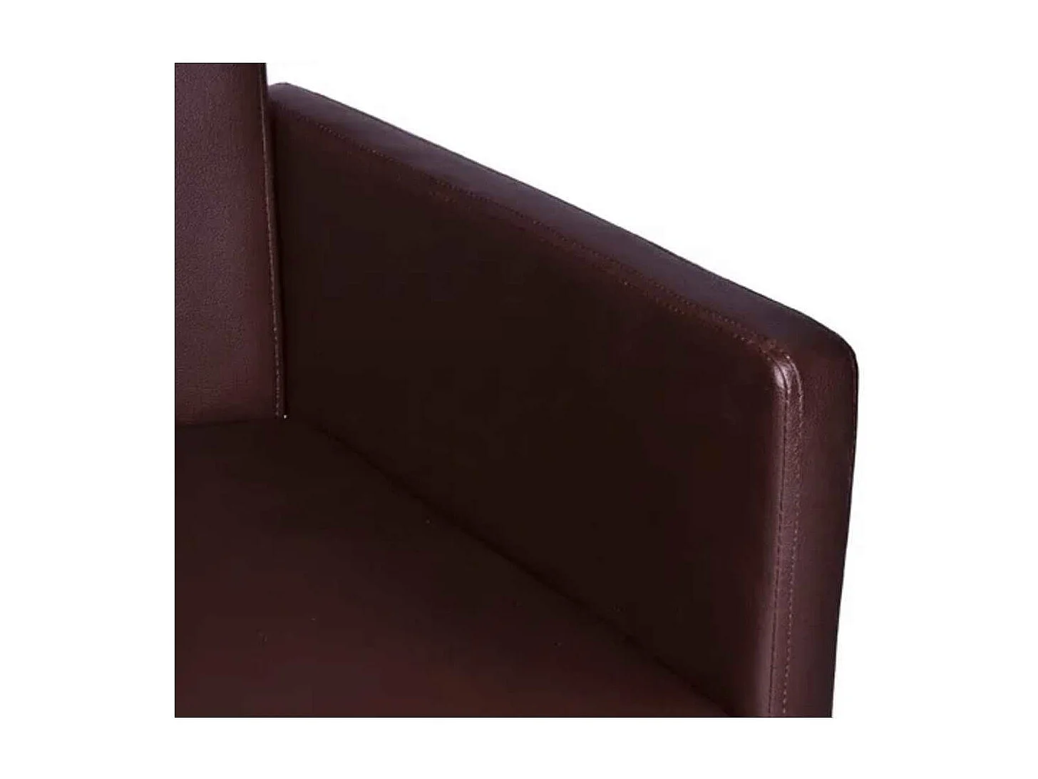 Eetkamerstoelen 2 st kunstleer bruin