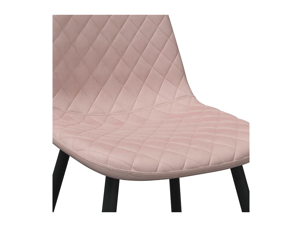Chaises à manger lot de 4 Rose Velours