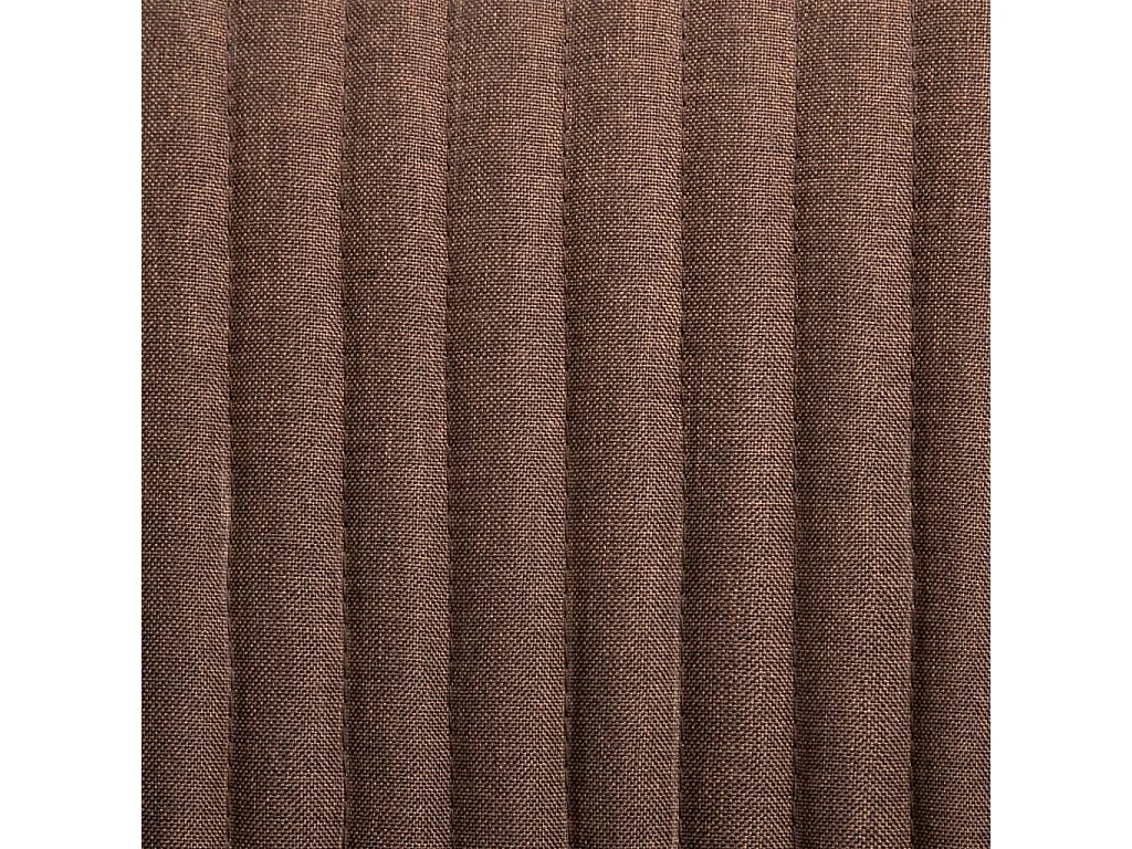 Chaises à manger lot de 2 marron tissu