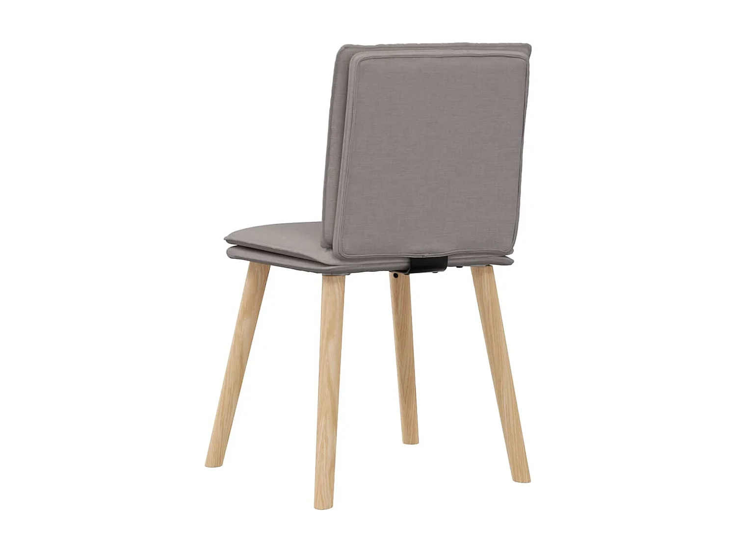 Eetkamerstoelen 4 stukkendraaibaar stof taupe