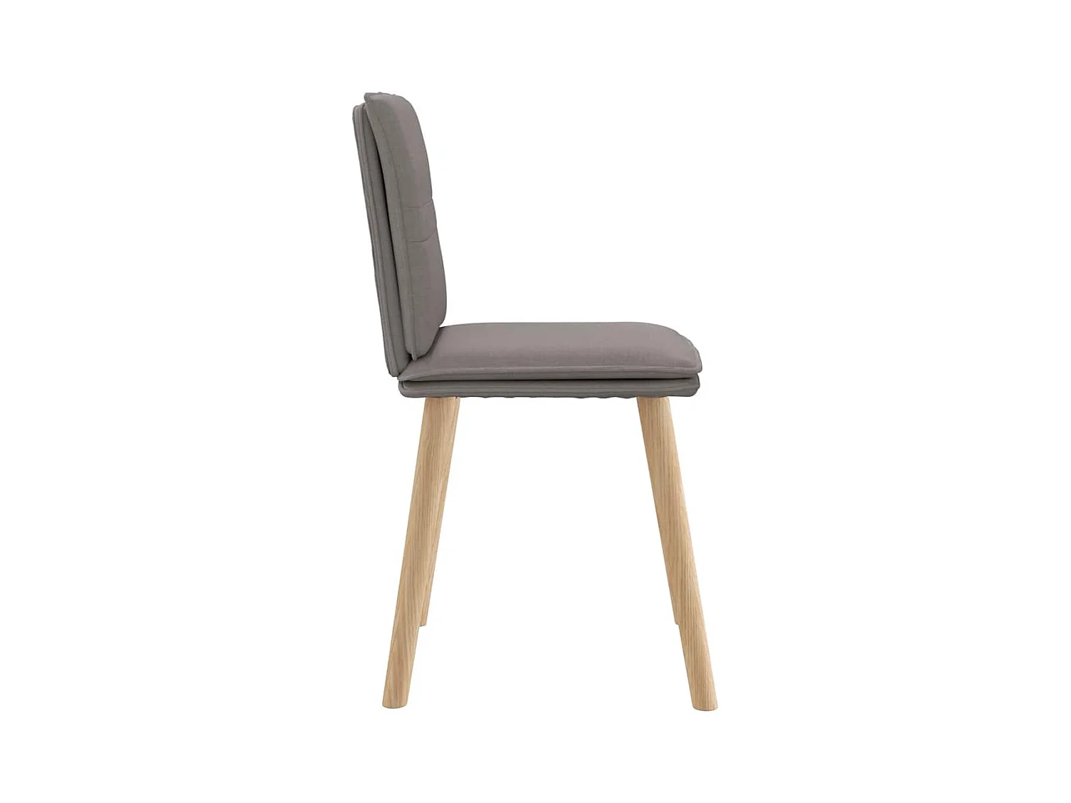 Chaises à manger lot de 4 taupe tissu