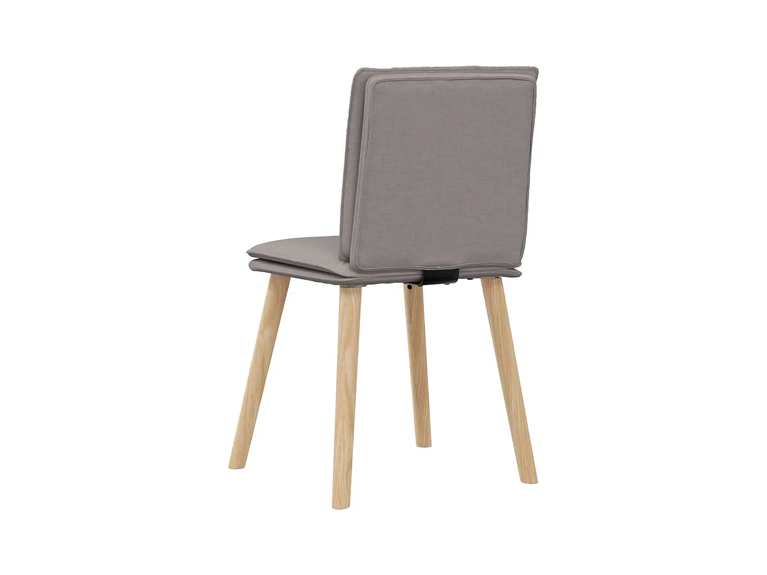 Chaises à manger lot de 4 taupe tissu