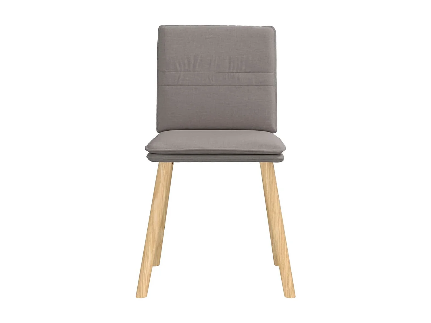 Chaises à manger lot de 4 taupe tissu