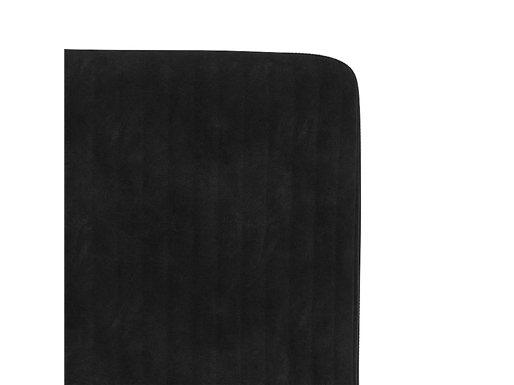 Chaises à manger lot de 4 Noir Velours