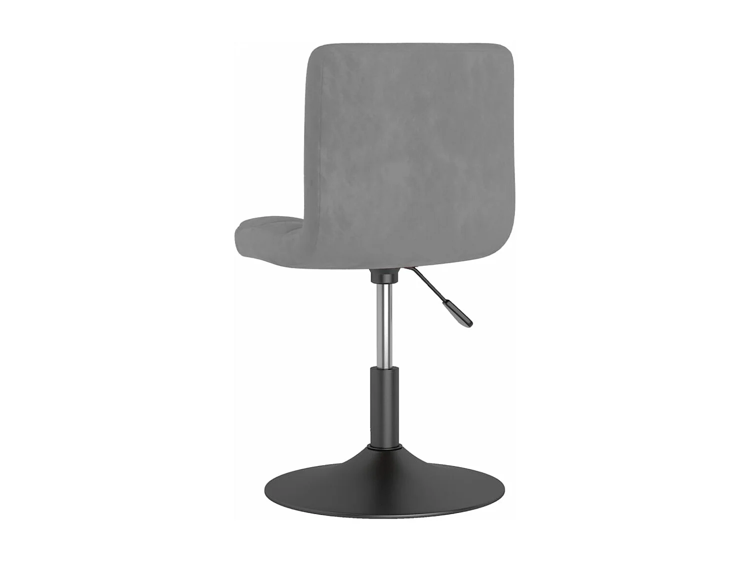 Sillas de comedor giratorias 6 unidades de terciopelo gris claro