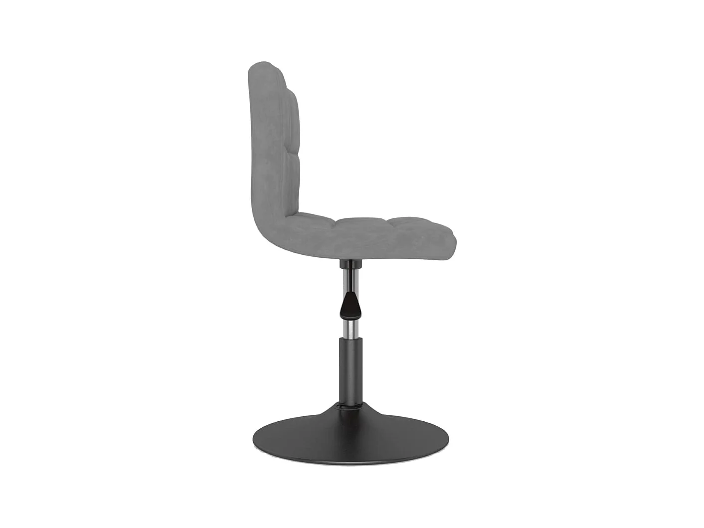 Chaises pivotantes à manger lot de 6 gris clair velours