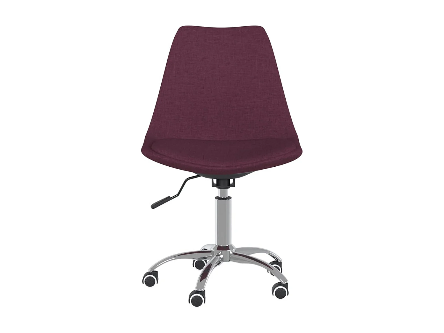 Chaises à manger pivotantes lot de 2 violet tissu