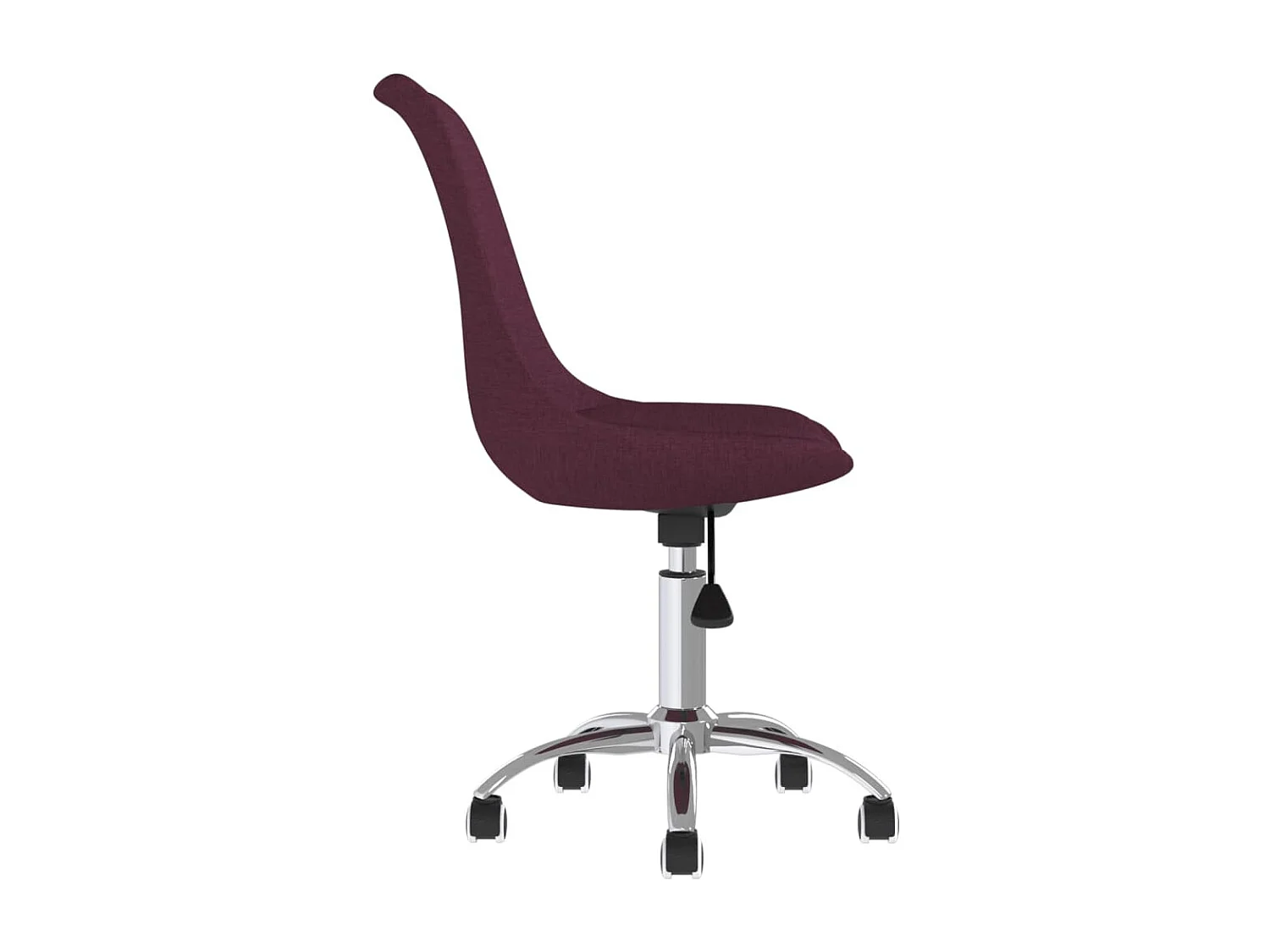 Chaises à manger pivotantes lot de 2 violet tissu