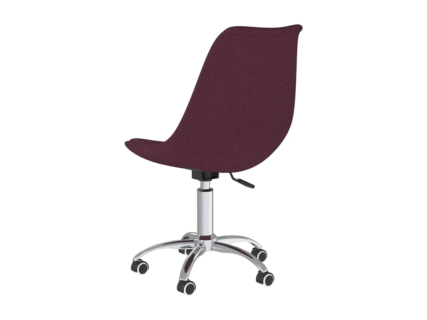 Chaises à manger pivotantes lot de 2 violet tissu