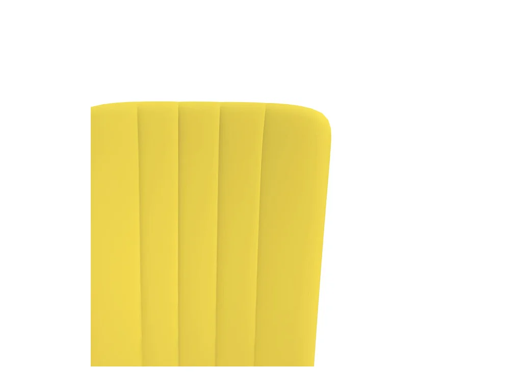 Chaises à manger lot de 4 Jaune moutarde Velours