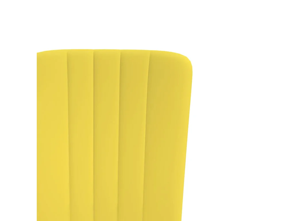Chaises à manger lot de 4 Jaune moutarde Velours