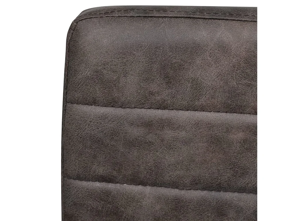 Eetkamerstoelen 6 st kunstleer bruin